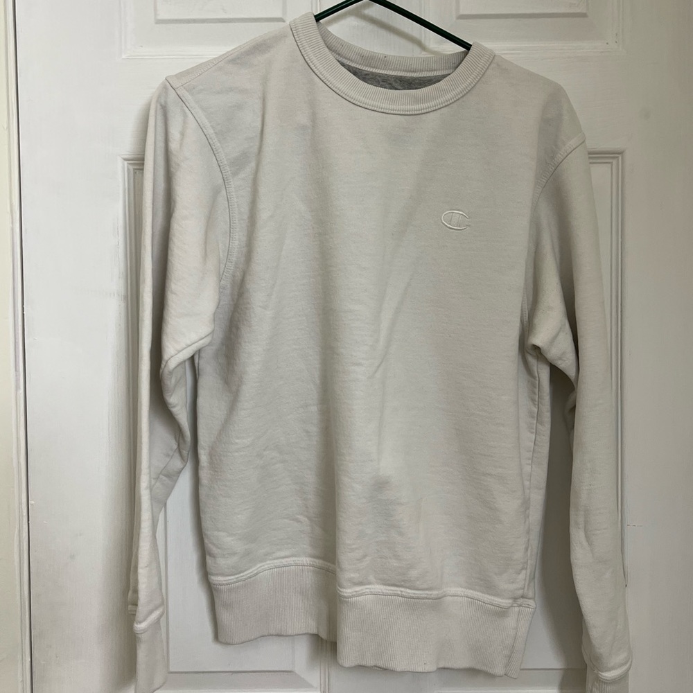 Champion Men's Crewneck Sweater - Light Gray